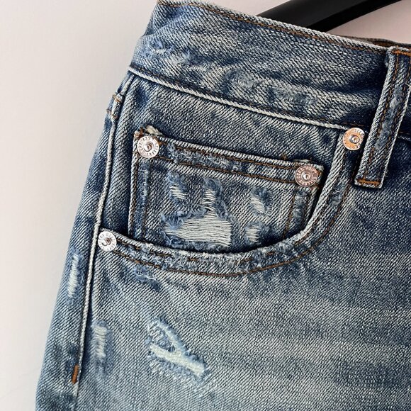 Gallery Dept Washed Blue Denim Shorts - Picture 3 of 8